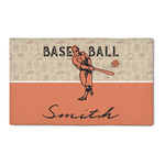 Retro Baseball 3' x 5' Indoor Area Rug (Personalized)