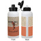 Retro Baseball Aluminum Water Bottle - White APPROVAL