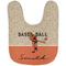 Retro Baseball Baby Bib - AFT flat