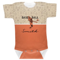Retro Baseball Baby Bodysuit 12-18 (Personalized)