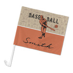 Retro Baseball Car Flag (Personalized)