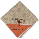 Retro Baseball Cloth Dinner Napkin - Single w/ Name or Text