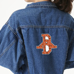 Retro Baseball Twill Iron On Patch - Custom Shape - X-Large (Personalized)