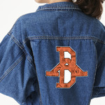 Retro Baseball Large Custom Shape Patch - 2XL (Personalized)