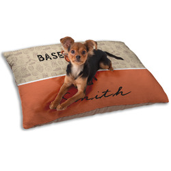 Retro Baseball Dog Bed - Small w/ Name or Text