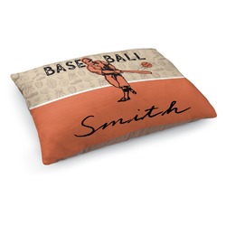 Retro Baseball Dog Bed - Medium w/ Name or Text