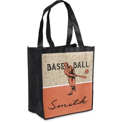 Retro Baseball Grocery Bag (Personalized)