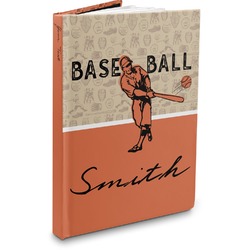 Retro Baseball Hardbound Journal - 5.75" x 8" (Personalized)