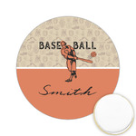 Retro Baseball Printed Cookie Topper - 2.15" (Personalized)