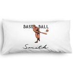 Retro Baseball Pillow Case - King - Graphic (Personalized)