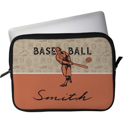Retro Baseball Laptop Sleeve / Case - 15" (Personalized)