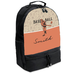 Retro Baseball Backpacks - Black (Personalized)