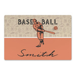 Retro Baseball Large Rectangle Car Magnet (Personalized)