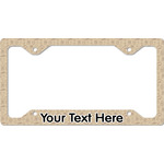 Retro Baseball License Plate Frame - Style C (Personalized)