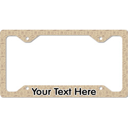 Retro Baseball License Plate Frame - Style C (Personalized)