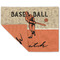 Retro Baseball Linen Placemat - Folded Corner (double side)