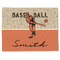 Retro Baseball Linen Placemat - Front