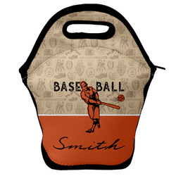 Retro Baseball Lunch Bag w/ Name or Text