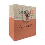 Retro Baseball Medium Gift Bag (Personalized)