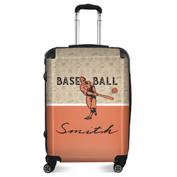 Retro Baseball Suitcase - 24" Medium - Checked (Personalized)