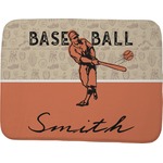 Retro Baseball Memory Foam Bath Mat - 48"x36" (Personalized)