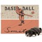 Retro Baseball Microfleece Dog Blanket - Large