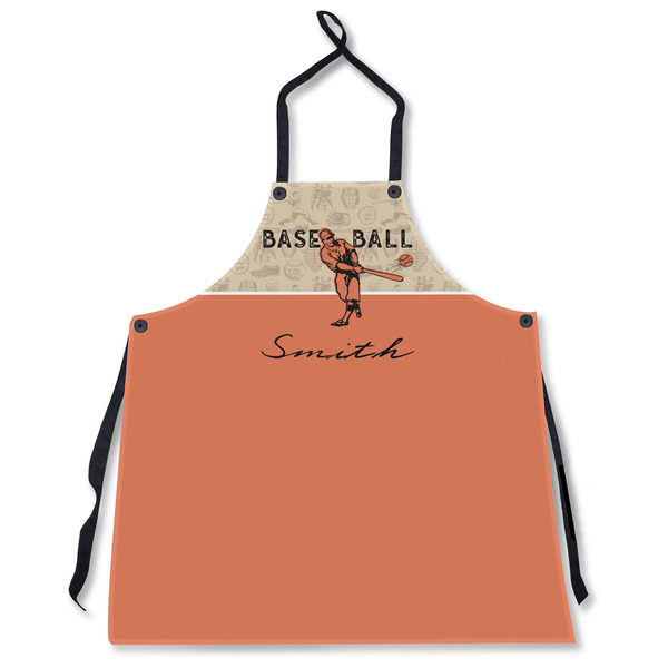 Custom Retro Baseball Apron Without Pockets w/ Name or Text