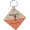 Retro Baseball Personalized Diamond Key Chain