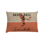 Retro Baseball Pillow Case - Standard w/ Name or Text