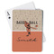 Retro Baseball Playing Cards - Front View