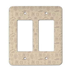 Retro Baseball Rocker Style Light Switch Cover - Two Switch