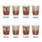 Retro Baseball Shot Glass - White - Set of 4 - APPROVAL