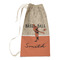 Retro Baseball Small Laundry Bag - Front View