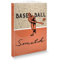 Retro Baseball Softbound Notebook (Personalized)