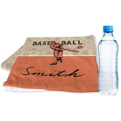 Retro Baseball Sports & Fitness Towel (Personalized)