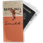 Retro Baseball Travel Document Holder