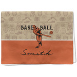 Retro Baseball Kitchen Towel - Waffle Weave (Personalized)