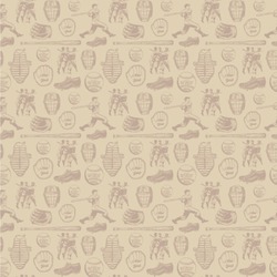 Retro Baseball Wallpaper & Surface Covering (Peel & Stick 24"x 24" Sample)