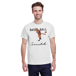 Retro Baseball T-Shirt - White (Personalized)