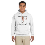 Retro Baseball Hoodie - White (Personalized)