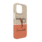 Retro Baseball iPhone Case - Plastic - iPhone 13 (Personalized)