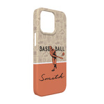 Retro Baseball iPhone Case - Plastic - iPhone 13 Pro (Personalized)