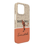 Retro Baseball iPhone Case - Plastic - iPhone 13 Pro Max (Personalized)