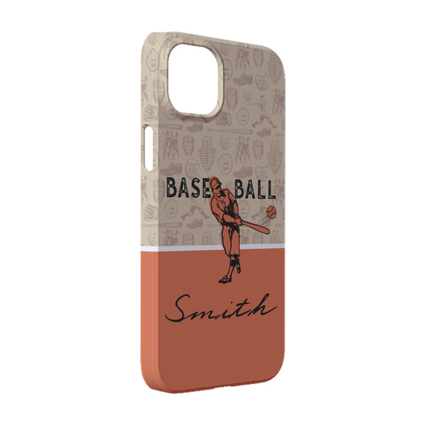 Custom Retro Baseball iPhone Case - Plastic - iPhone 14 (Personalized)