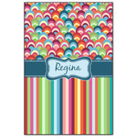 Retro Scales & Stripes Wood Print - 20x30 (Personalized)