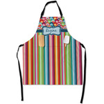 Retro Scales & Stripes Apron With Pockets w/ Name or Text