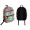 Retro Scales & Stripes Backpack front and back - Apvl