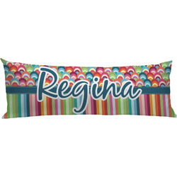 Retro Scales & Stripes Body Pillow Case (Personalized)