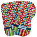 Retro Scales & Stripes Burp Cloth (Personalized)