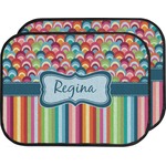 Retro Scales & Stripes Car Floor Mats (Back Seat) (Personalized)